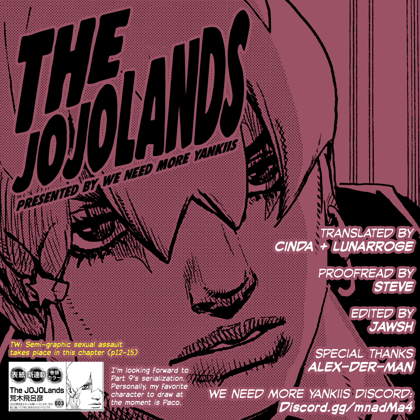 Jojo's Bizarre Adventure Part 9 - The Jojolands (Fan-Colored) - Chapter 1: Mechanism