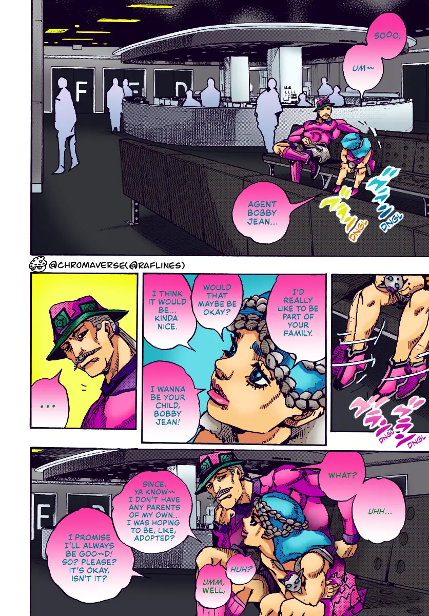 Jojo's Bizarre Adventure Part 9 - The Jojolands (Fan-Colored) - Chapter 18: That Girl's Bags Groove