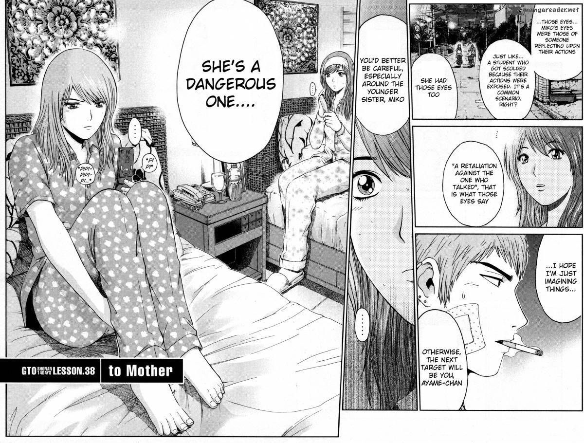 Gto: Shonan 14 Days - Vol.2 Chapter 38 : To Mother