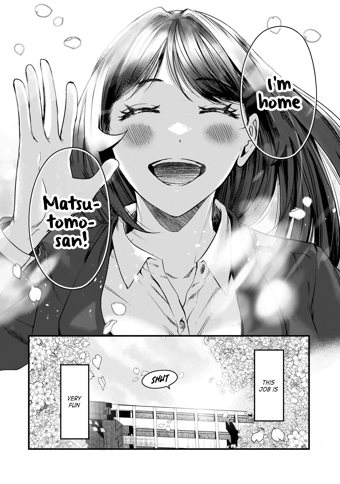 Tsuki 50-Man Moratte Mo Ikigai No Nai Tonari No Onee-San Ni 30-Man De Yatowarete "Okaeri" Tte Iu Oshigoto Ga Tanoshii - Vol.6 Chapter 30: Saying "Welcome Home" To Saotome-San