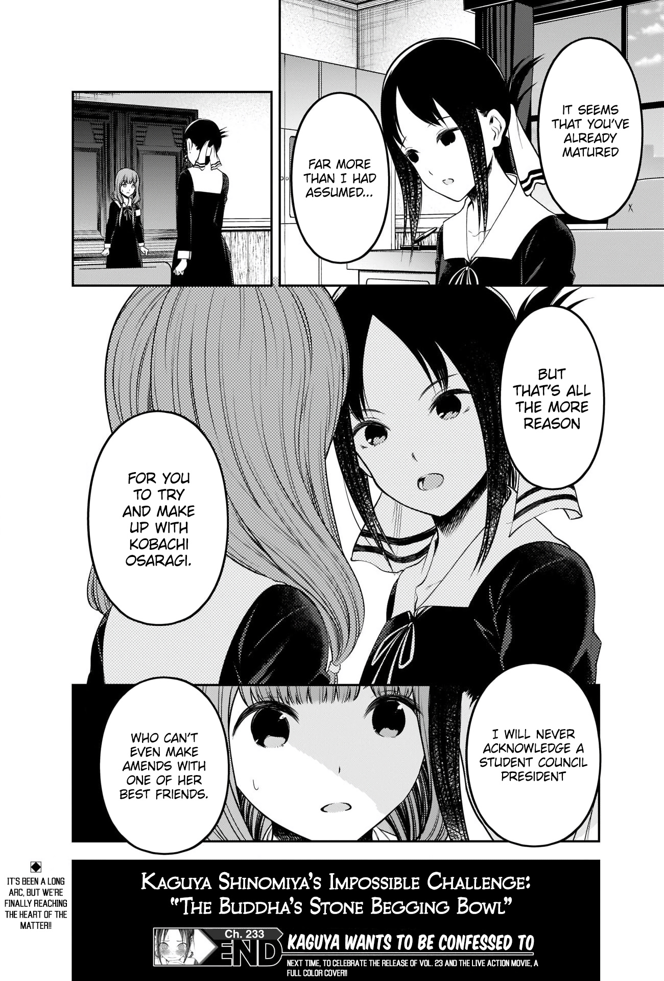 Kaguya-Sama Wa Kokurasetai - Tensai-Tachi No Renai Zunousen - Chapter 233: Kaguya Shinomiya’s Impossible Challenge: “The Buddha’s Stone Begging Bowl” (Part 8)