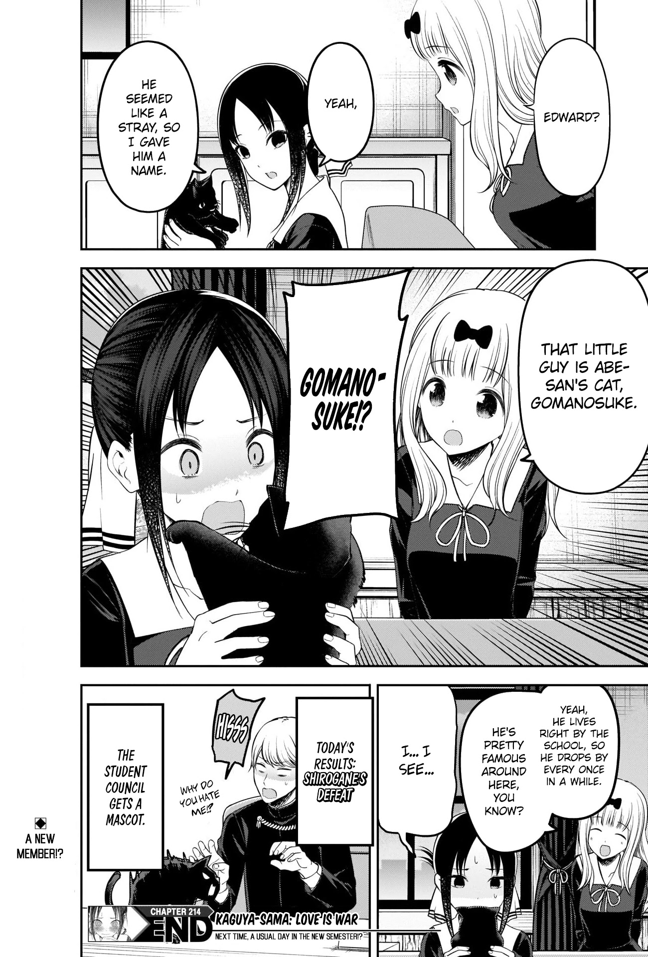 Kaguya-Sama Wa Kokurasetai - Tensai-Tachi No Renai Zunousen - Chapter 214: Kaguya-Sama Hates Cats