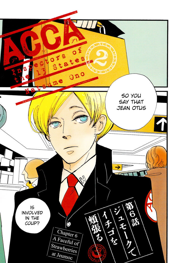 Acca - 13-Ku Kansatsuka - Vol.2 Chapter 6 : A Faceful Of Strawberries At Jeumoc