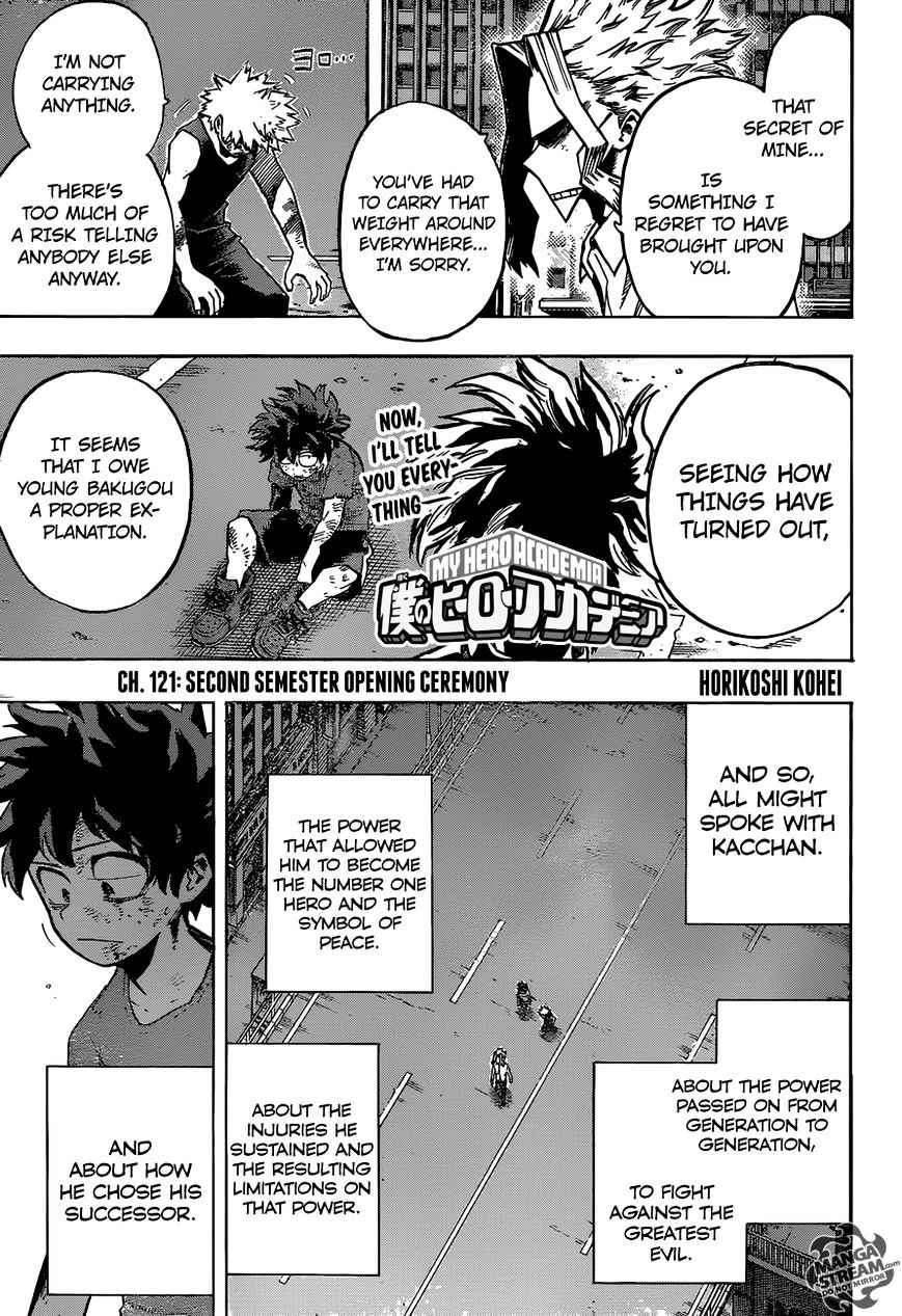 Boku No Hero Academia - Chapter 121