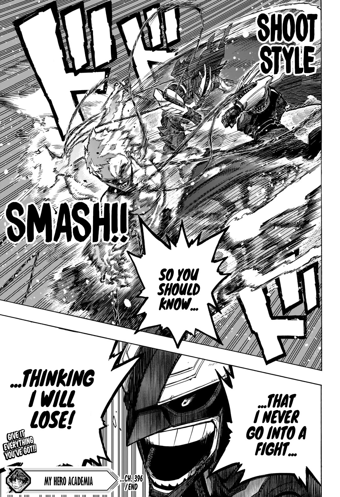 Boku No Hero Academia - Chapter 396: A Quirkless Fight