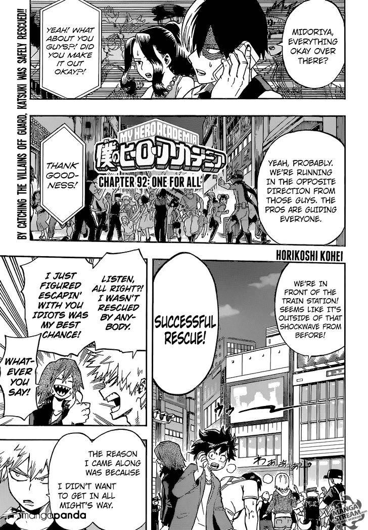 Boku No Hero Academia - Chapter 92