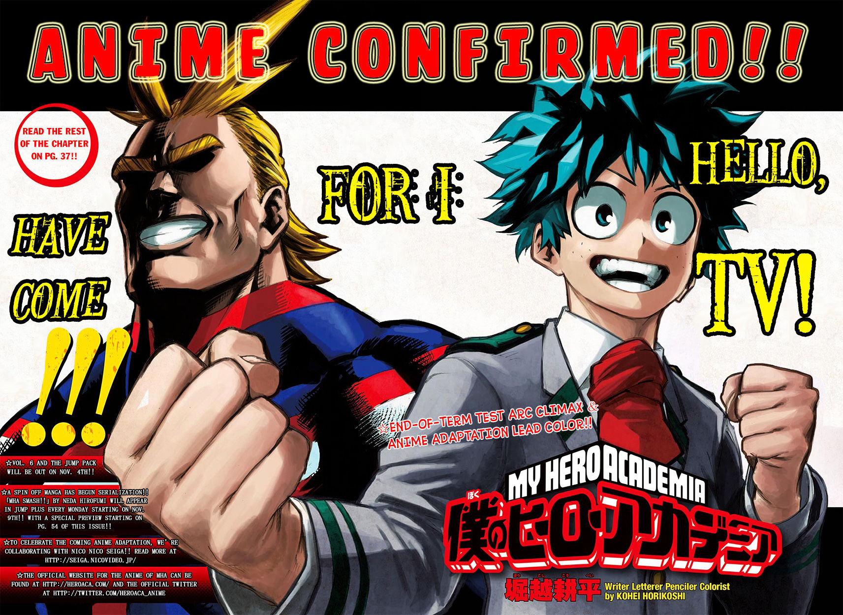 Boku No Hero Academia - Chapter 65 : Walls