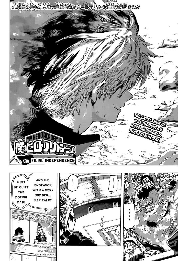 Boku No Hero Academia - Chapter 40 : Filial Independence