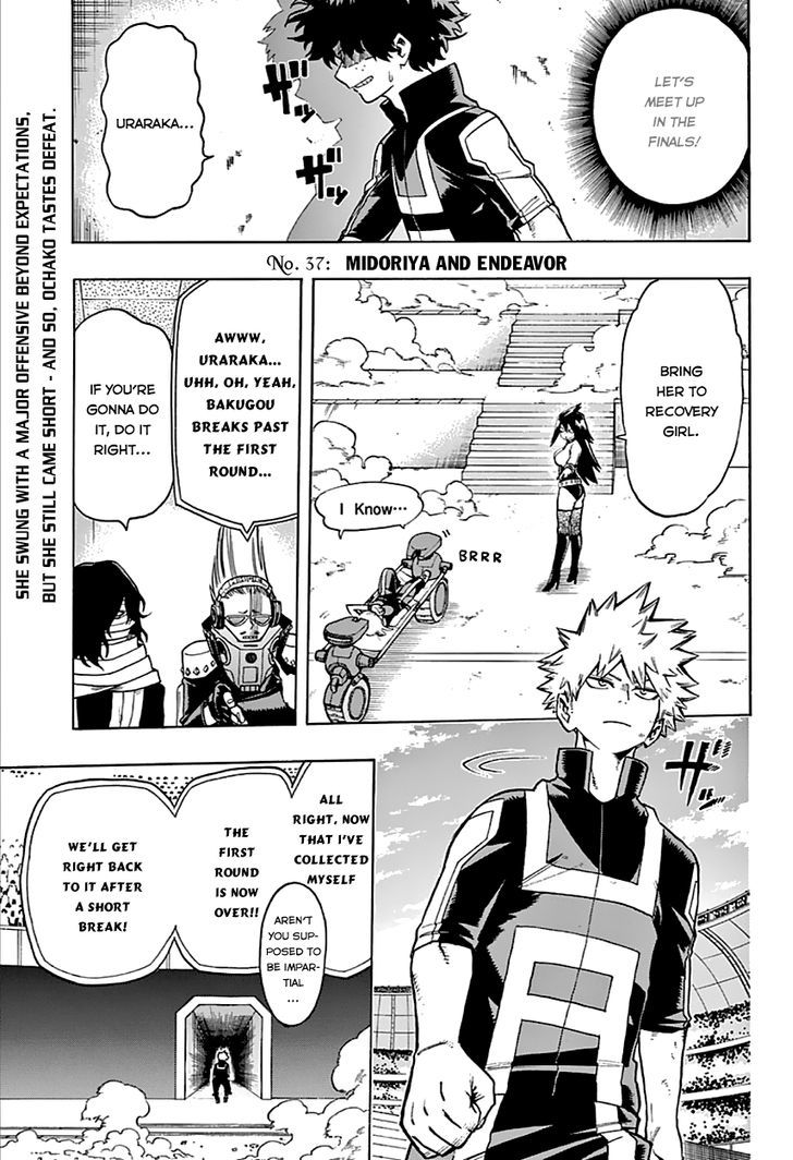 Boku No Hero Academia - Chapter 37 : Midoriya And Endeavor