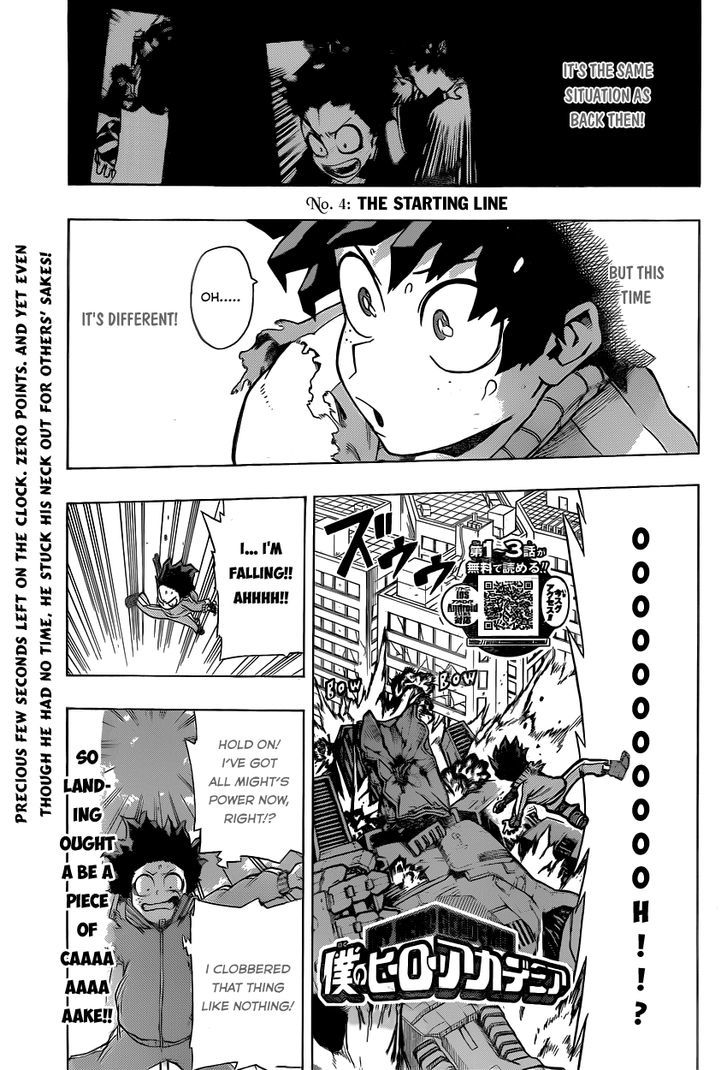 Boku No Hero Academia - Chapter 4 : The Starting Line