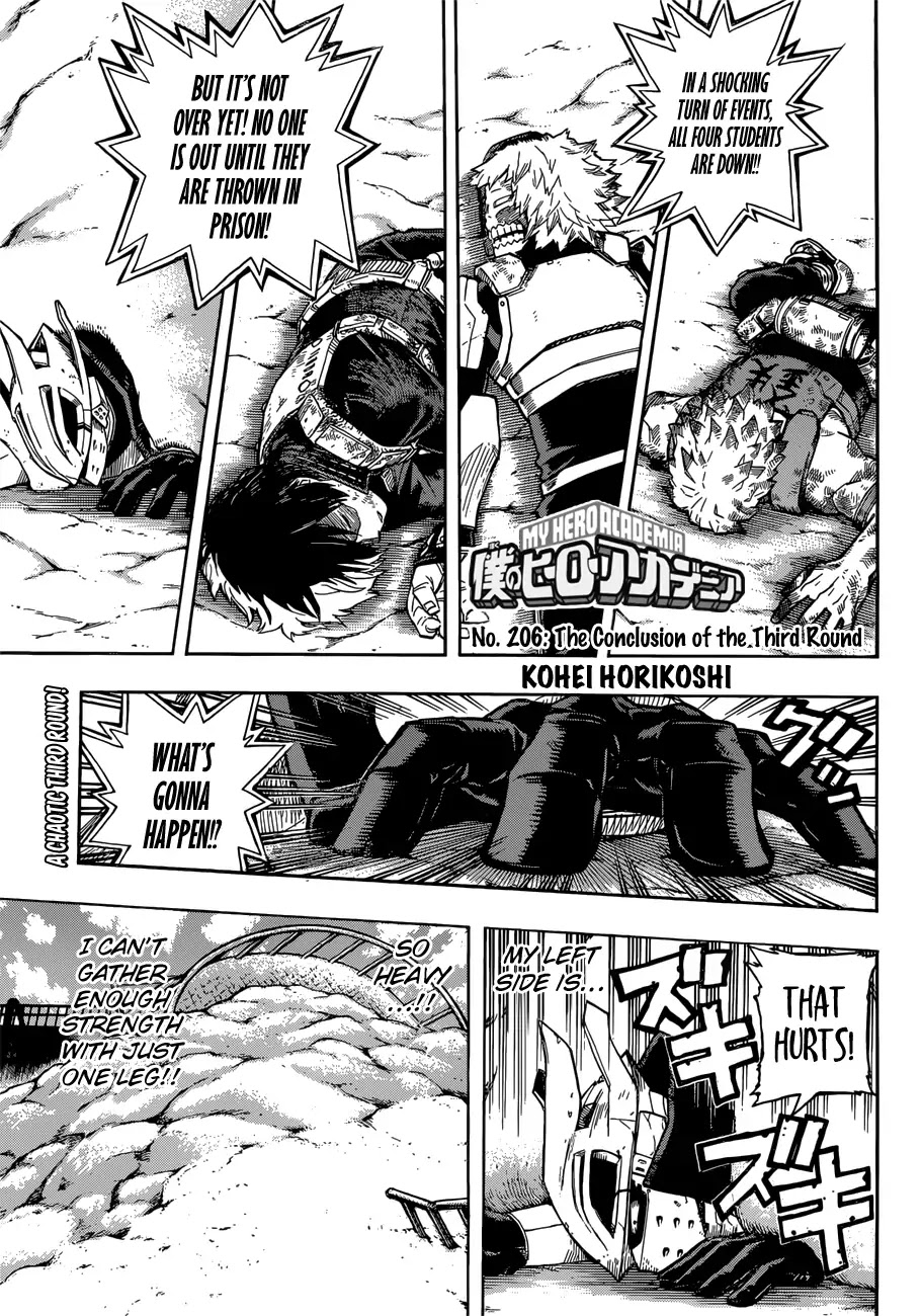 Boku No Hero Academia - Chapter 206: The Conclusion Of The Third Round