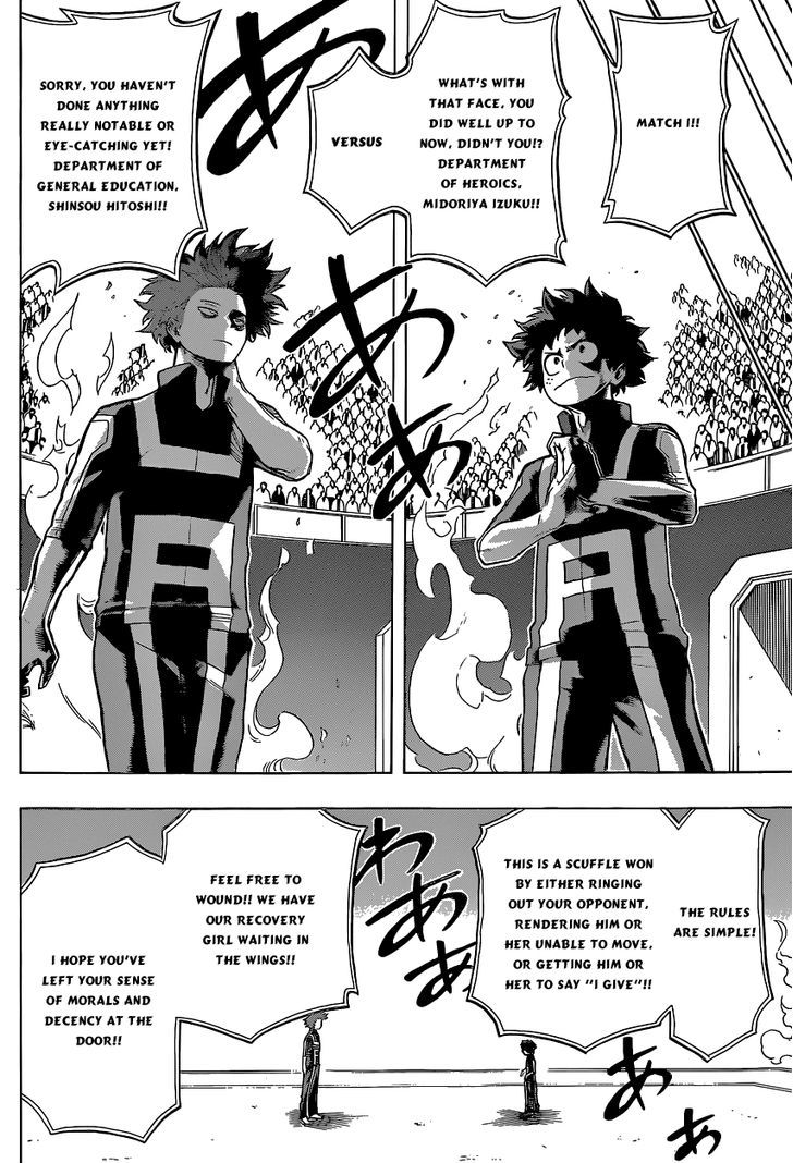 Boku No Hero Academia - Chapter 32 : Smile, Oh Prince Of The World Of Nonsense!