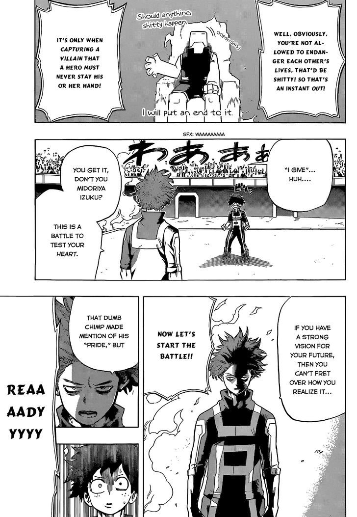 Boku No Hero Academia - Chapter 32 : Smile, Oh Prince Of The World Of Nonsense!