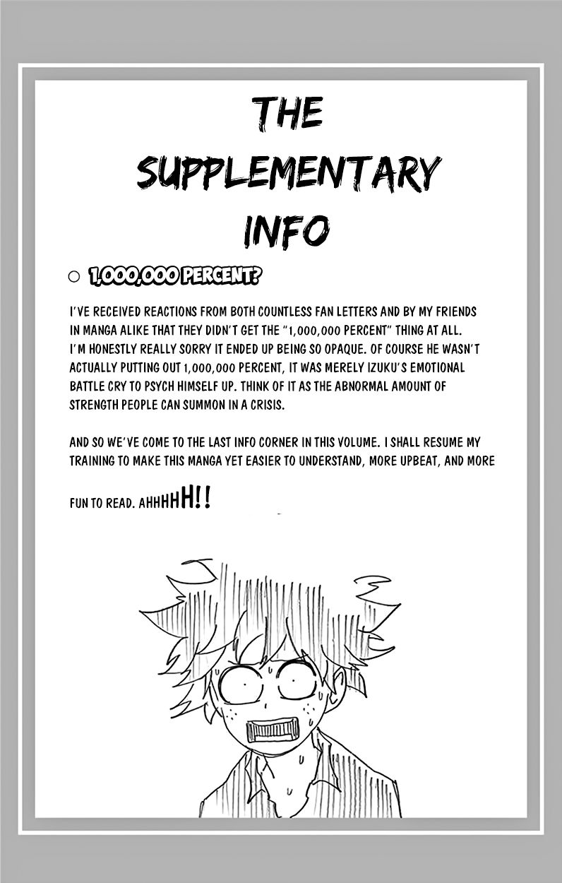 Boku No Hero Academia - Chapter 80.5 : Volume 9 Omake