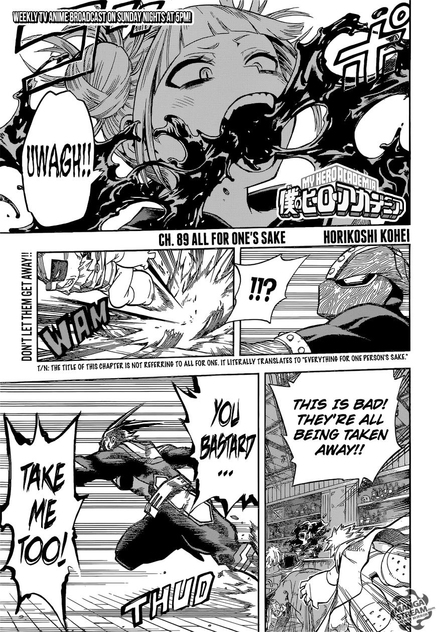 Boku No Hero Academia - Chapter 89