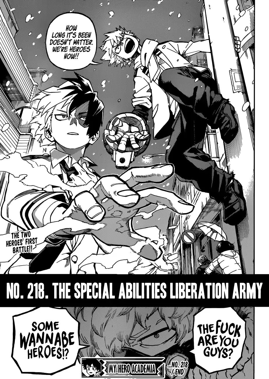 Boku No Hero Academia - Chapter 218: The Special Abilities Liberation Army