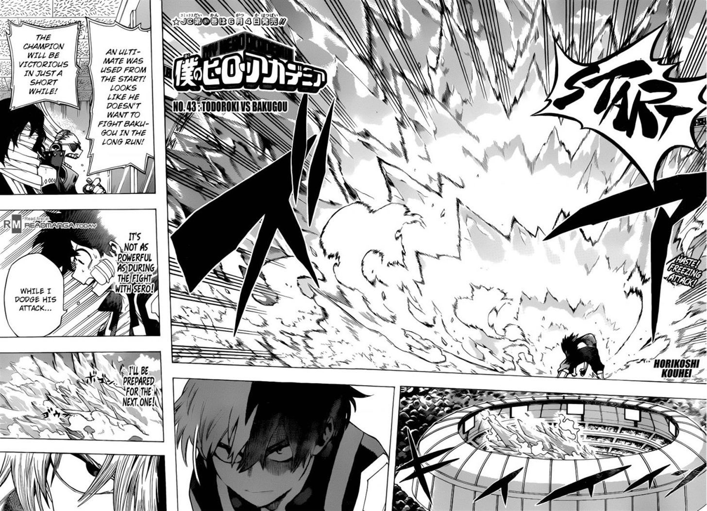 Boku No Hero Academia - Chapter 43 : Todoroki Vs. Bakugou