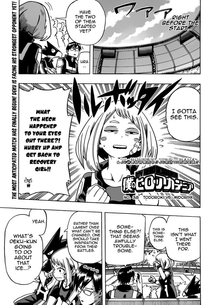 Boku No Hero Academia - Chapter 38 : Todoroki Vs. Midoriya