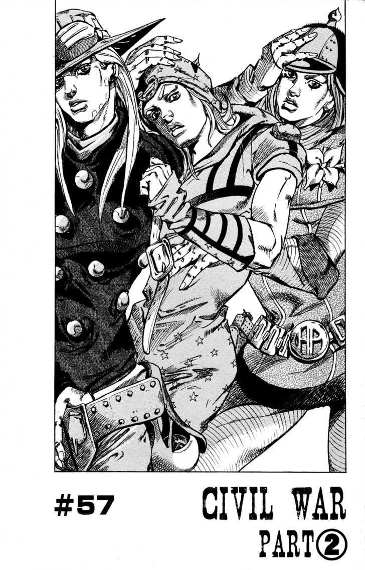 Steel Ball Run - Vol.15 Chapter 57 : Civil War Part 2