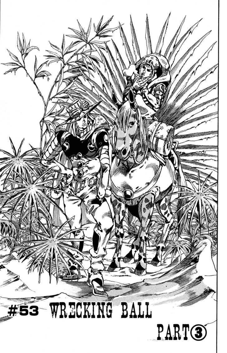 Steel Ball Run - Vol.14 Chapter 53 : Wrecking Ball Part 3