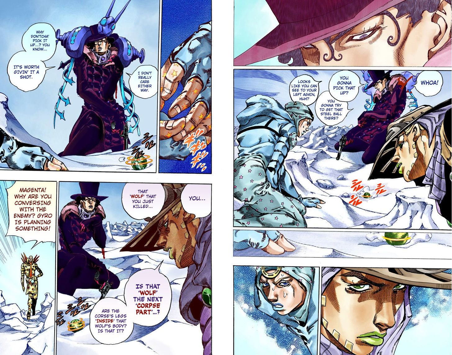 Steel Ball Run - Vol.14 Chapter 53 : Wrecking Ball Part 3