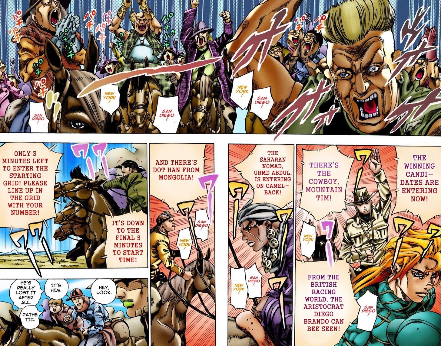 Steel Ball Run - Vol.1 Chapter 4 : September 25, 1890: 3 Hours To Start