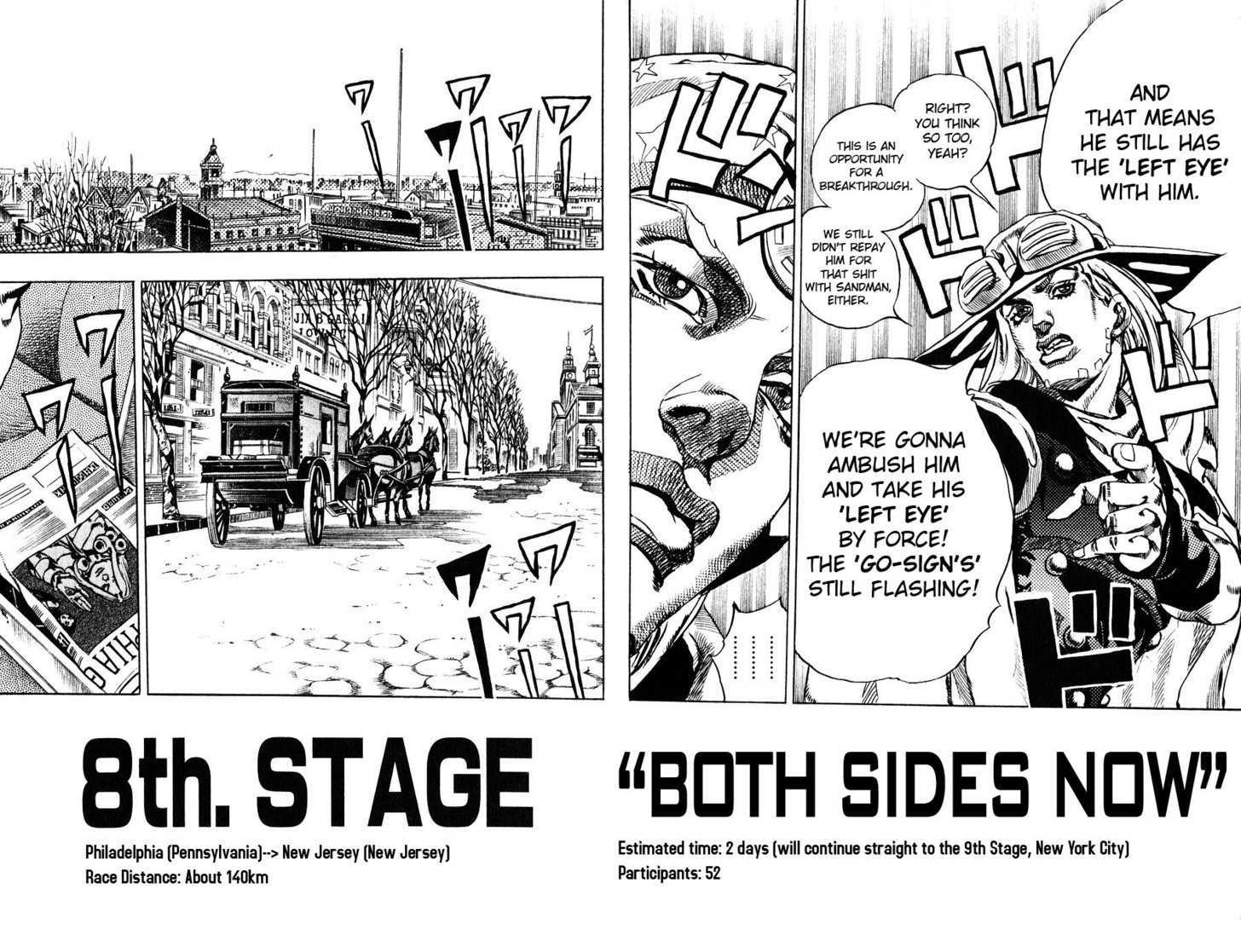 Steel Ball Run - Vol.16 Chapter 60 : Both Sides Now Part 1