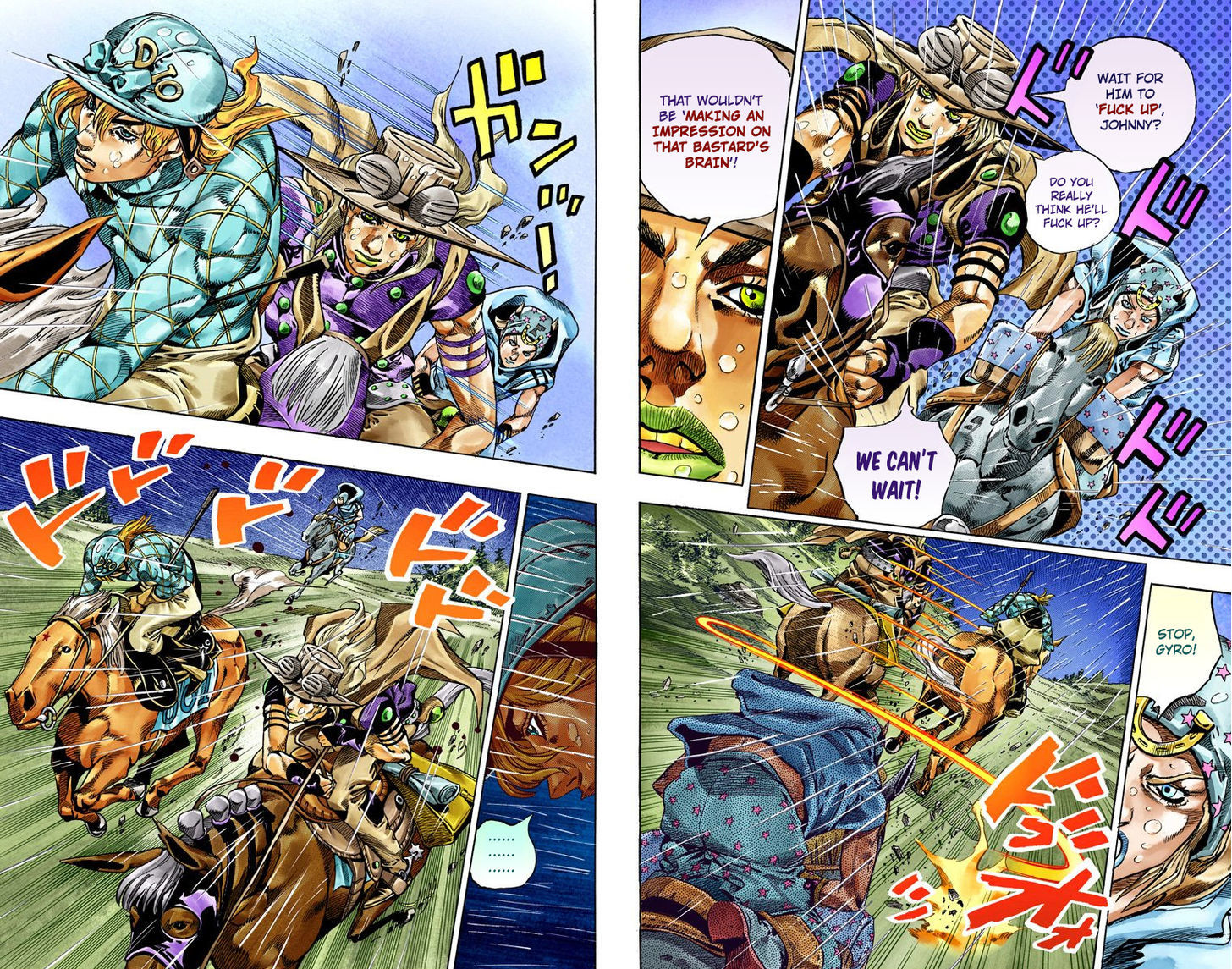 Steel Ball Run - Vol.9 Chapter 38 : Catch The Rainbow (On That Stormy Night) Part 1