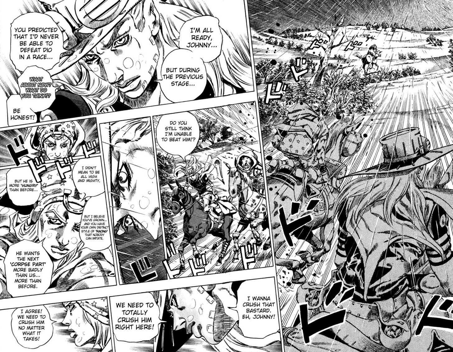 Steel Ball Run - Vol.9 Chapter 38 : Catch The Rainbow (On That Stormy Night) Part 1