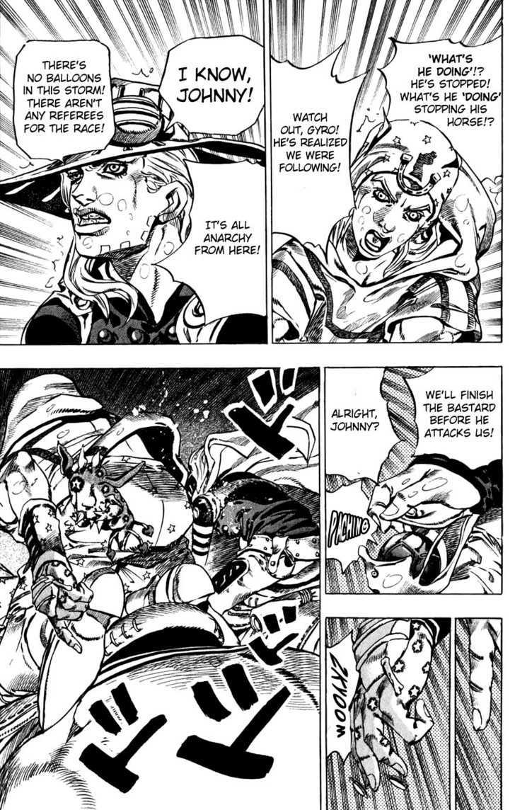 Steel Ball Run - Vol.9 Chapter 38 : Catch The Rainbow (On That Stormy Night) Part 1