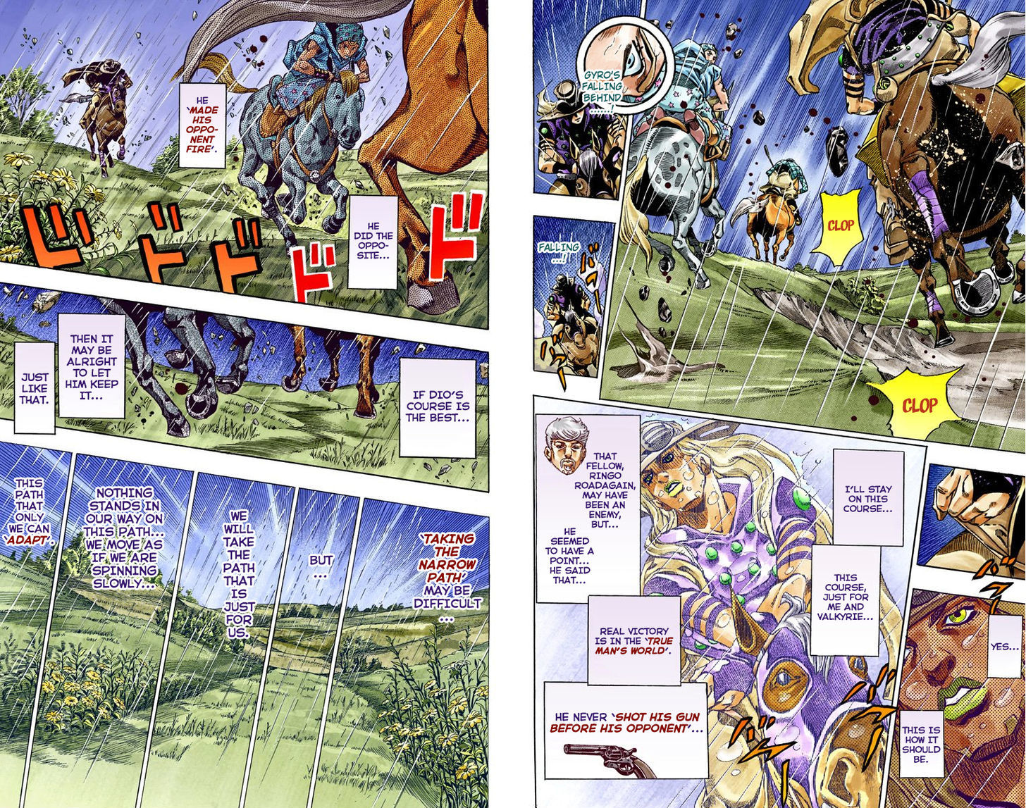 Steel Ball Run - Vol.9 Chapter 38 : Catch The Rainbow (On That Stormy Night) Part 1