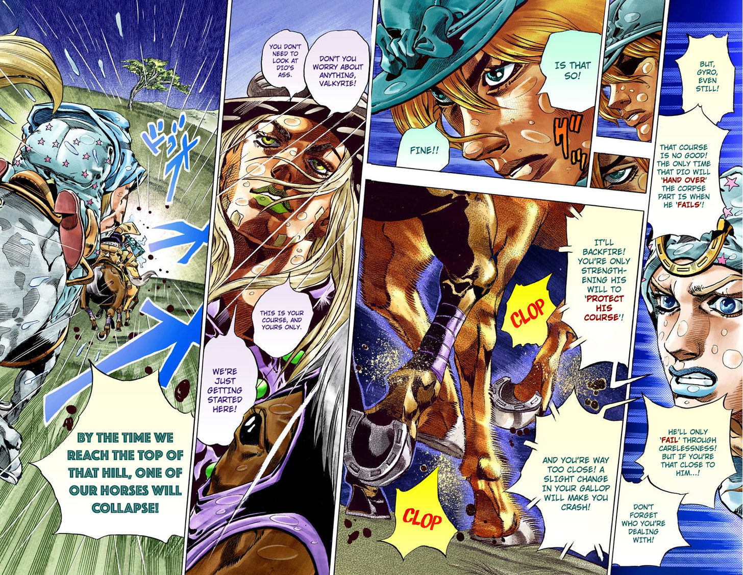 Steel Ball Run - Vol.9 Chapter 38 : Catch The Rainbow (On That Stormy Night) Part 1