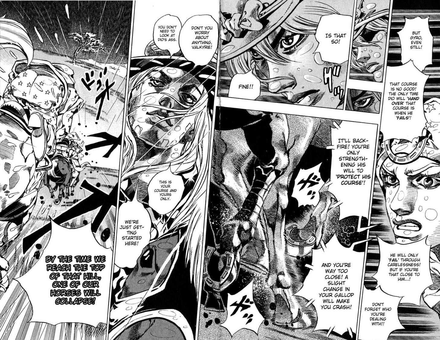 Steel Ball Run - Vol.9 Chapter 38 : Catch The Rainbow (On That Stormy Night) Part 1