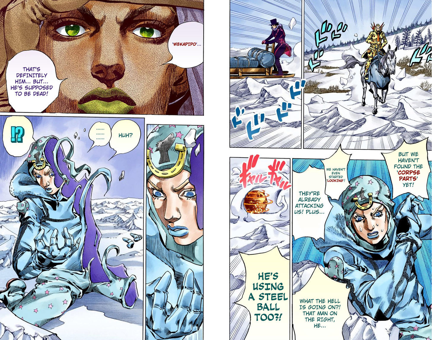 Steel Ball Run - Vol.13 Chapter 51 : Wrecking Ball Part 1