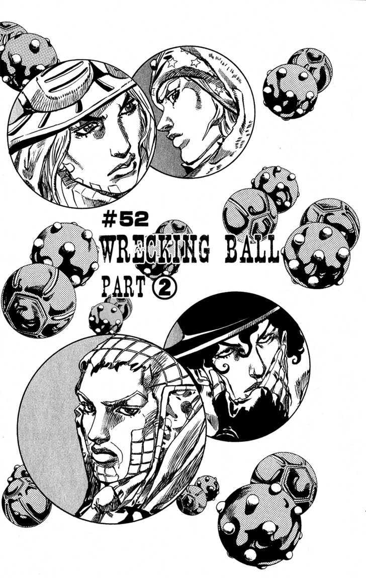 Steel Ball Run - Vol.14 Chapter 52 : Wrecking Ball Part 2