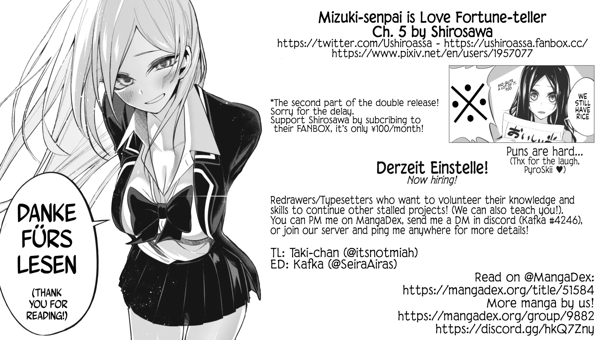 Mizuki-Senpai No Koi Uranai - Chapter 5