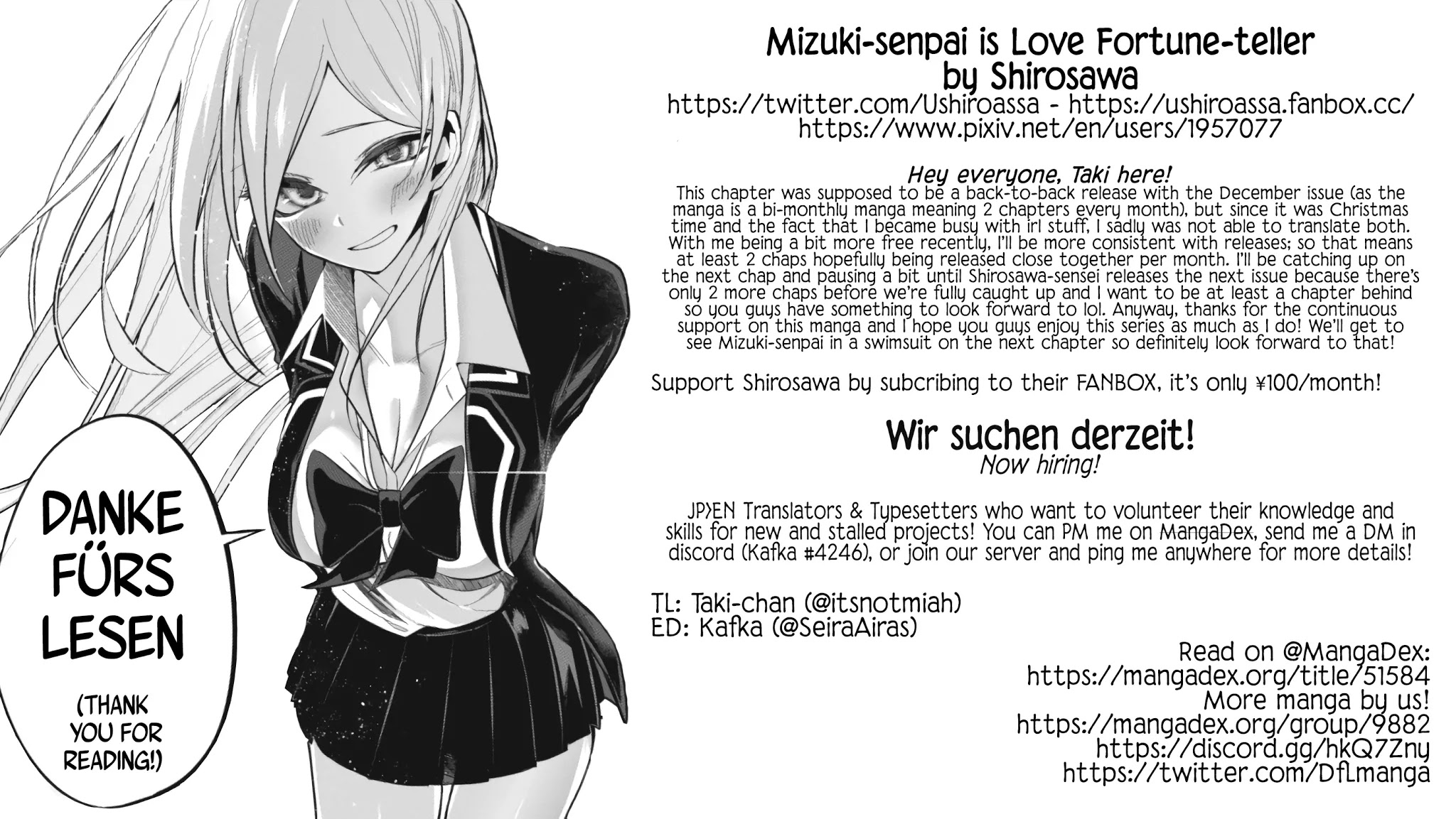 Mizuki-Senpai No Koi Uranai - Chapter 7