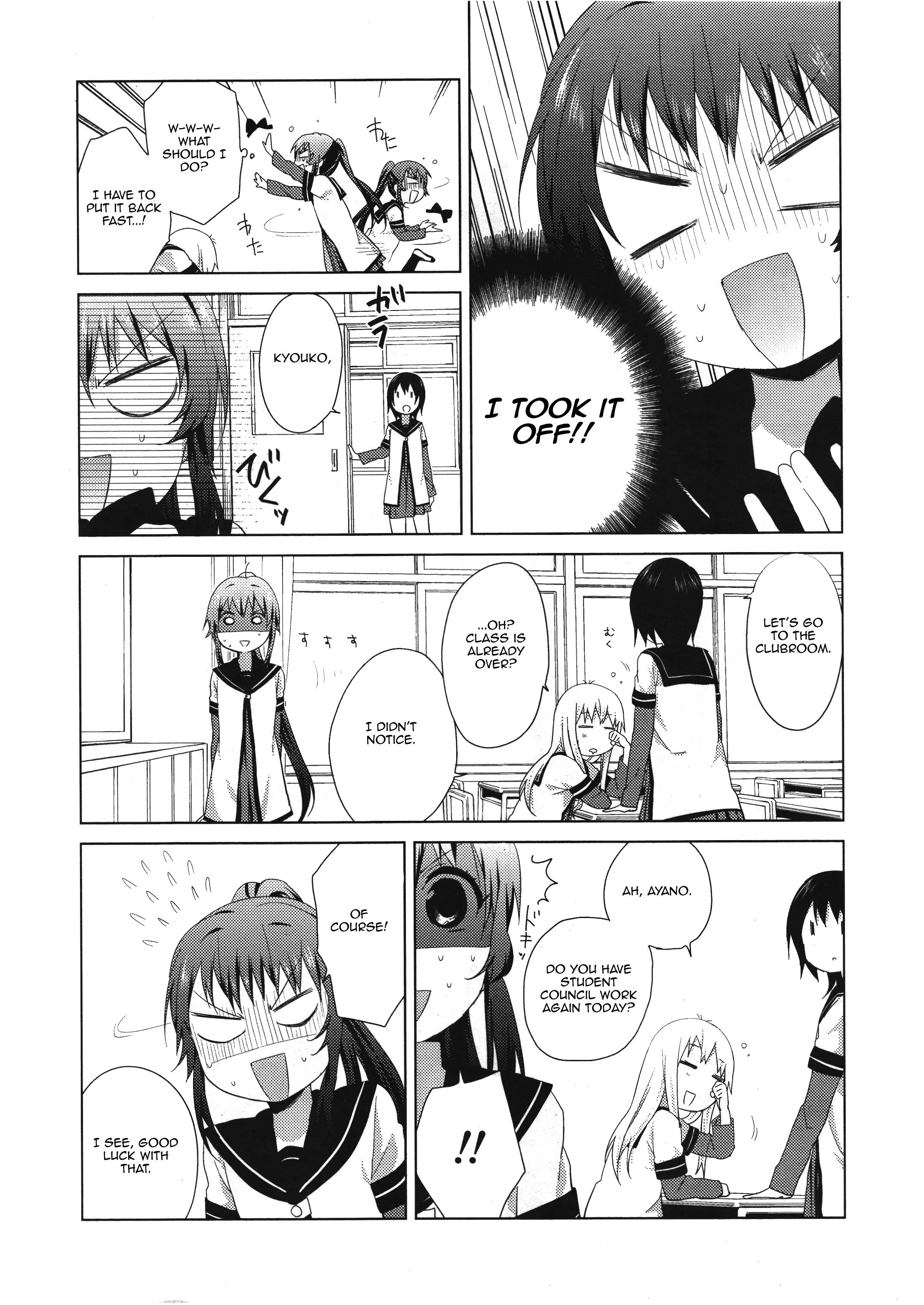 Yuru Yuri - Vol.10 Chapter 64: Ayano's Ponytail, Kyouko's Ribbon