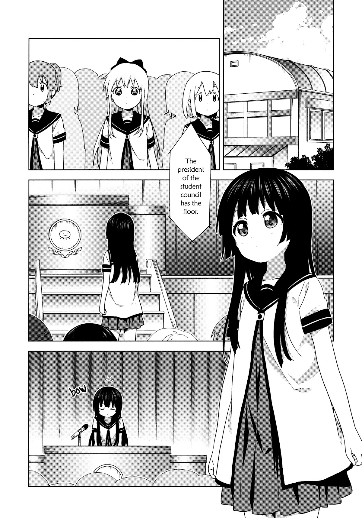 Yuru Yuri - Chapter 160: School Assembly