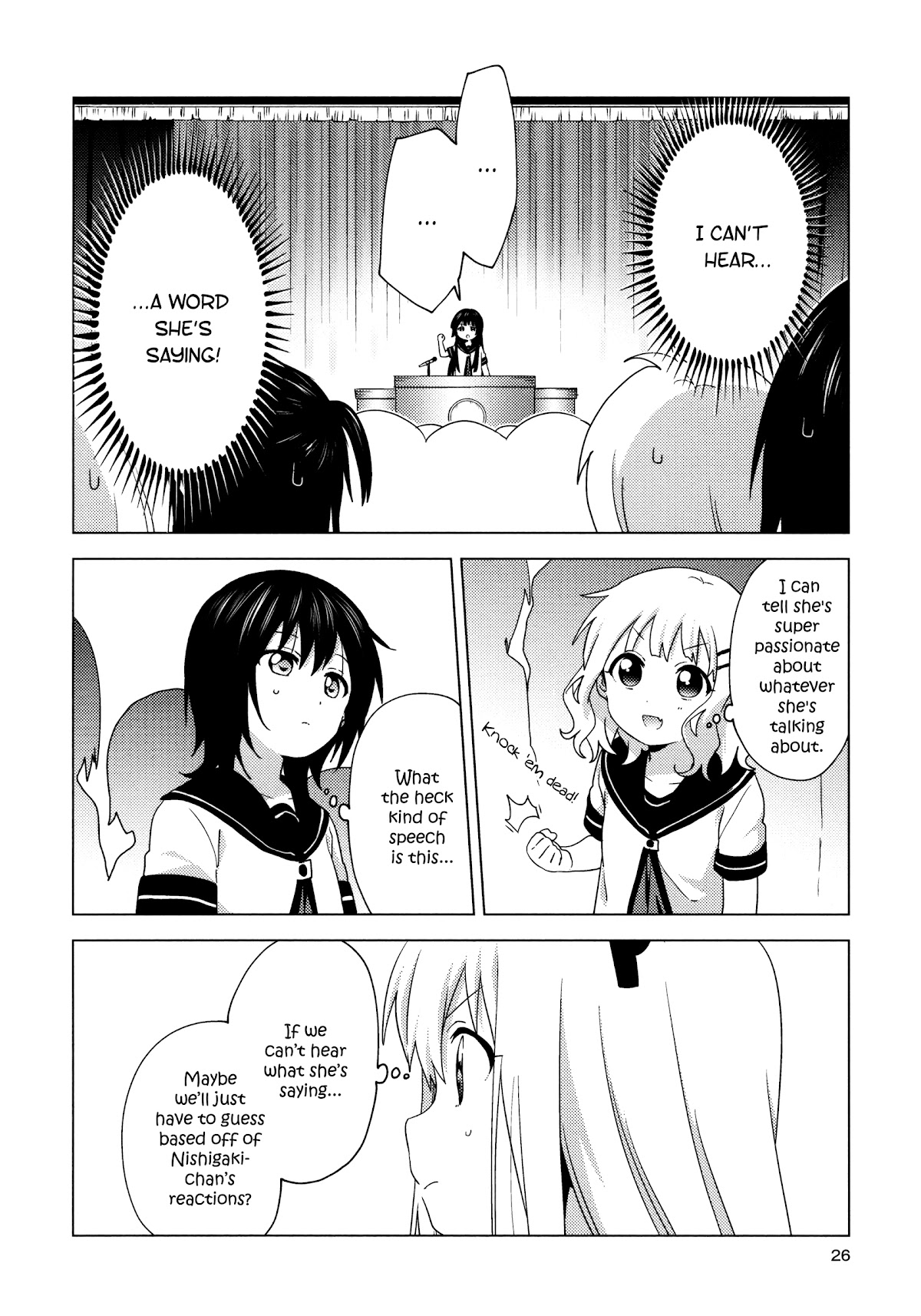 Yuru Yuri - Chapter 160: School Assembly