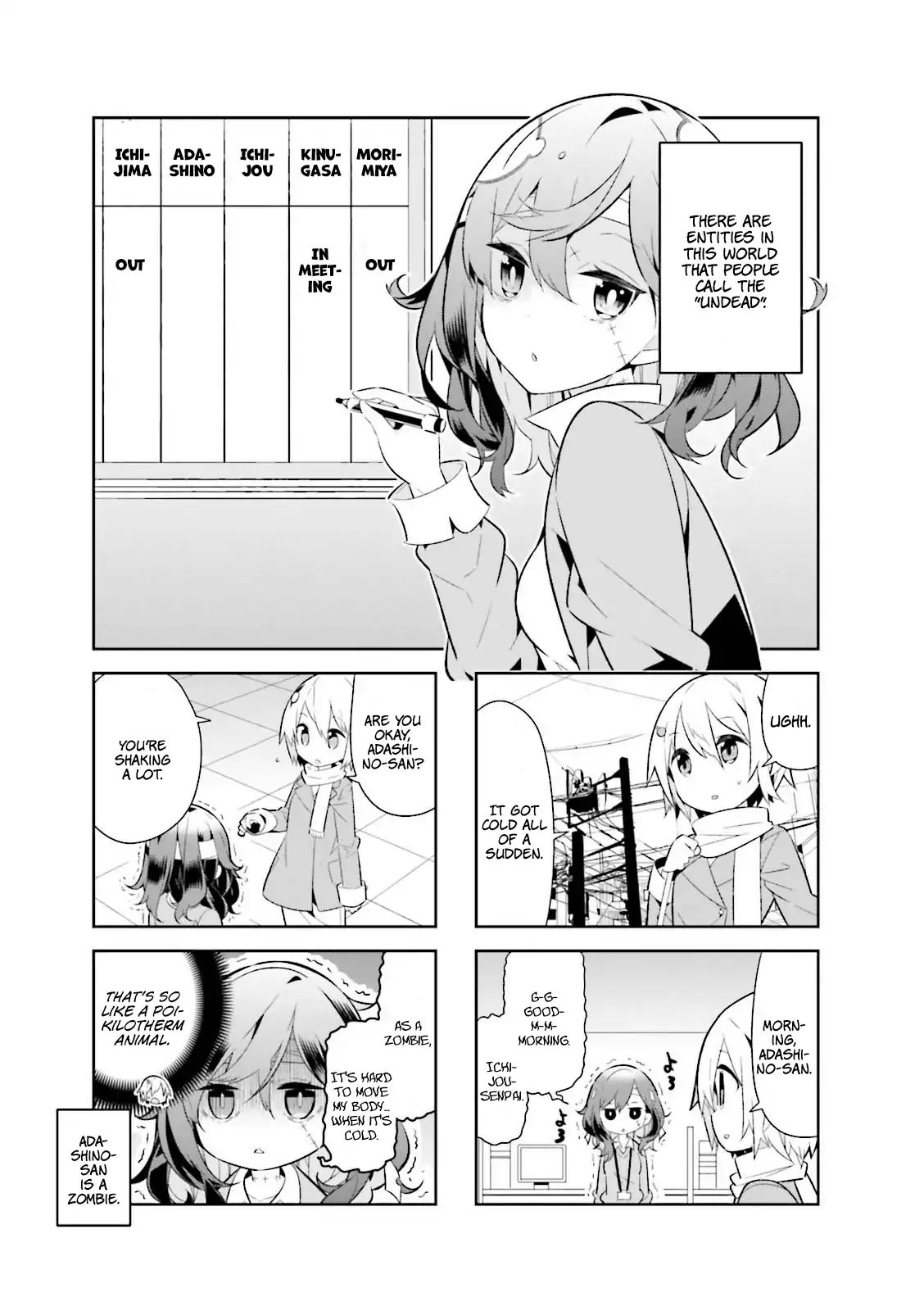 Adashino-San Wa Sude Ni Shinderu - Vol.1 Chapter 3: It's Hard To Move My Body When It's Cold