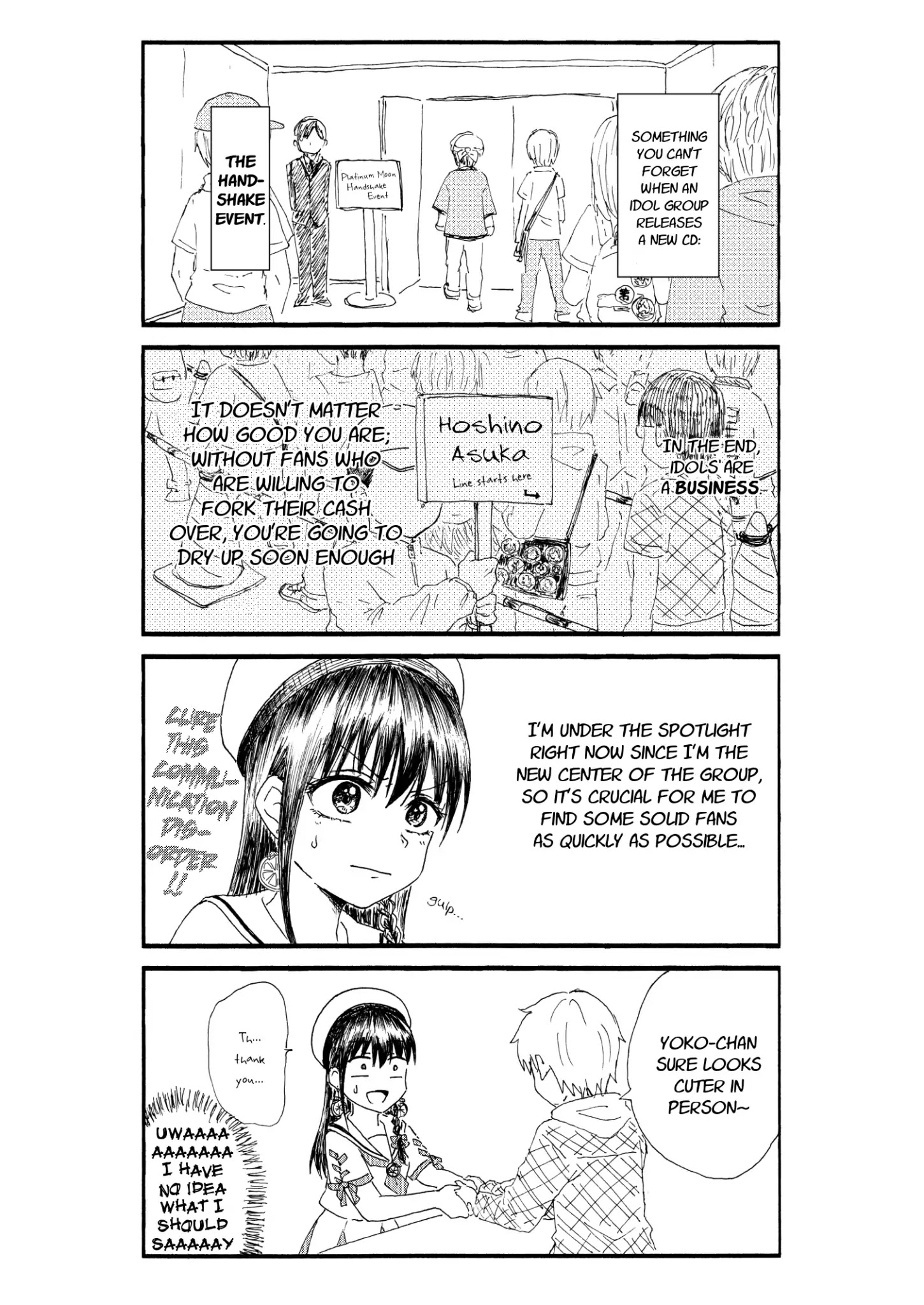 Kimoota, Idol Yarutteyo - Chapter 23: Creepy Nerd, Shakes Hands