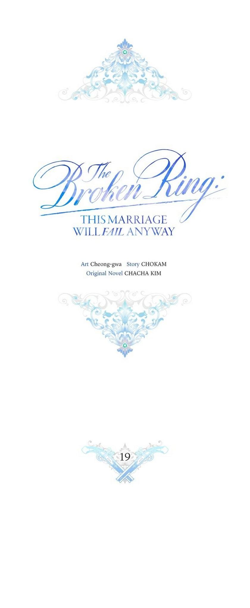 The Broken Ring : This Marriage Will Fail Anyway - Chapter 19