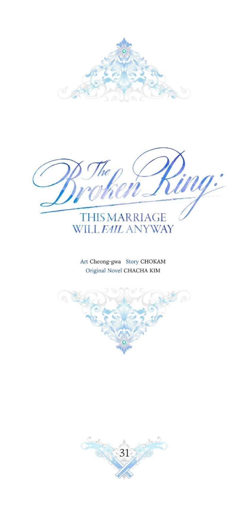 The Broken Ring : This Marriage Will Fail Anyway - Chapter 31