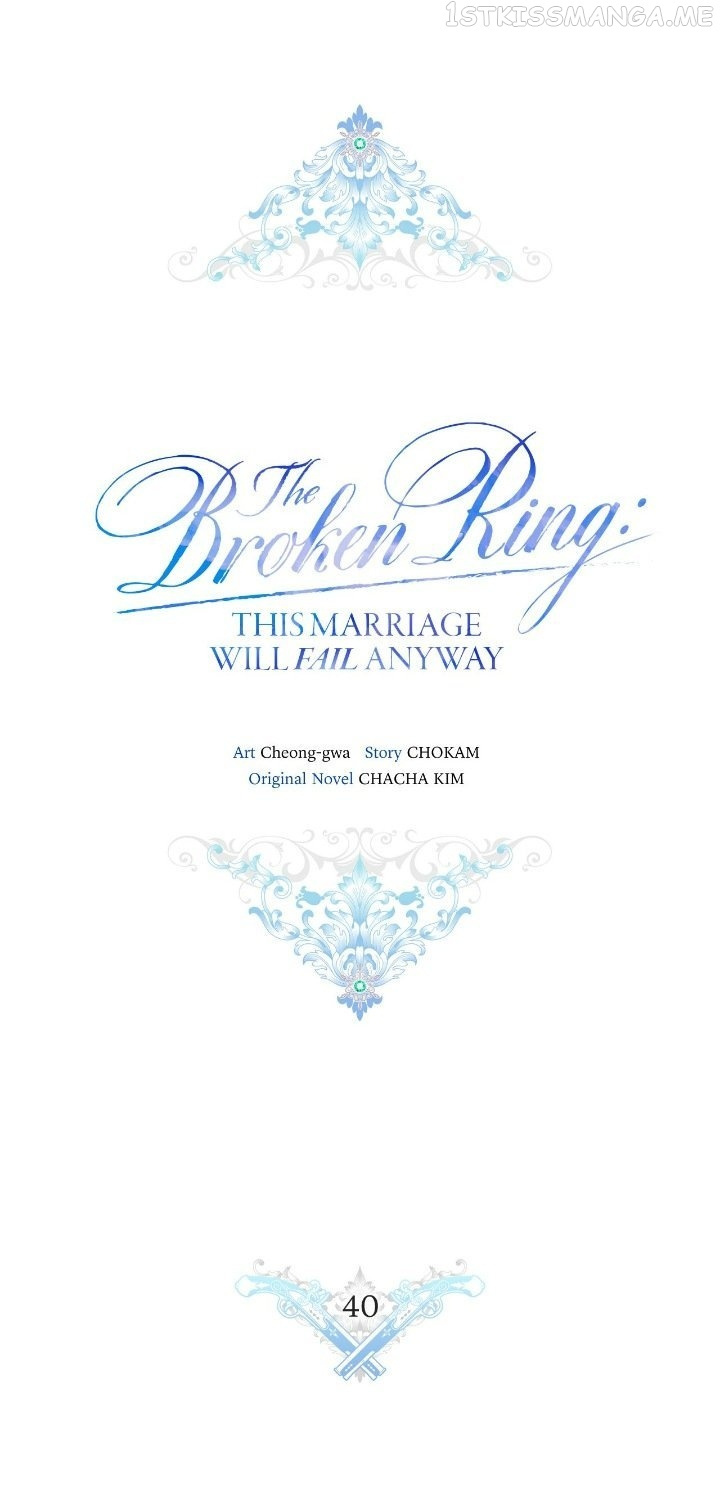 The Broken Ring : This Marriage Will Fail Anyway - Chapter 40