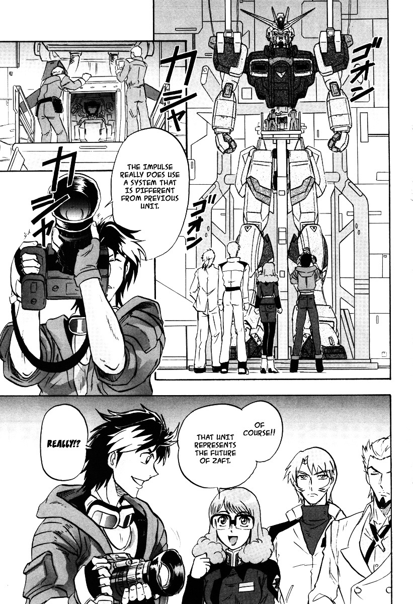 Kidou Senshi Gundam Seed Destiny Astray - Vol.2 Chapter 9 : Scoop.09 - Impulse System