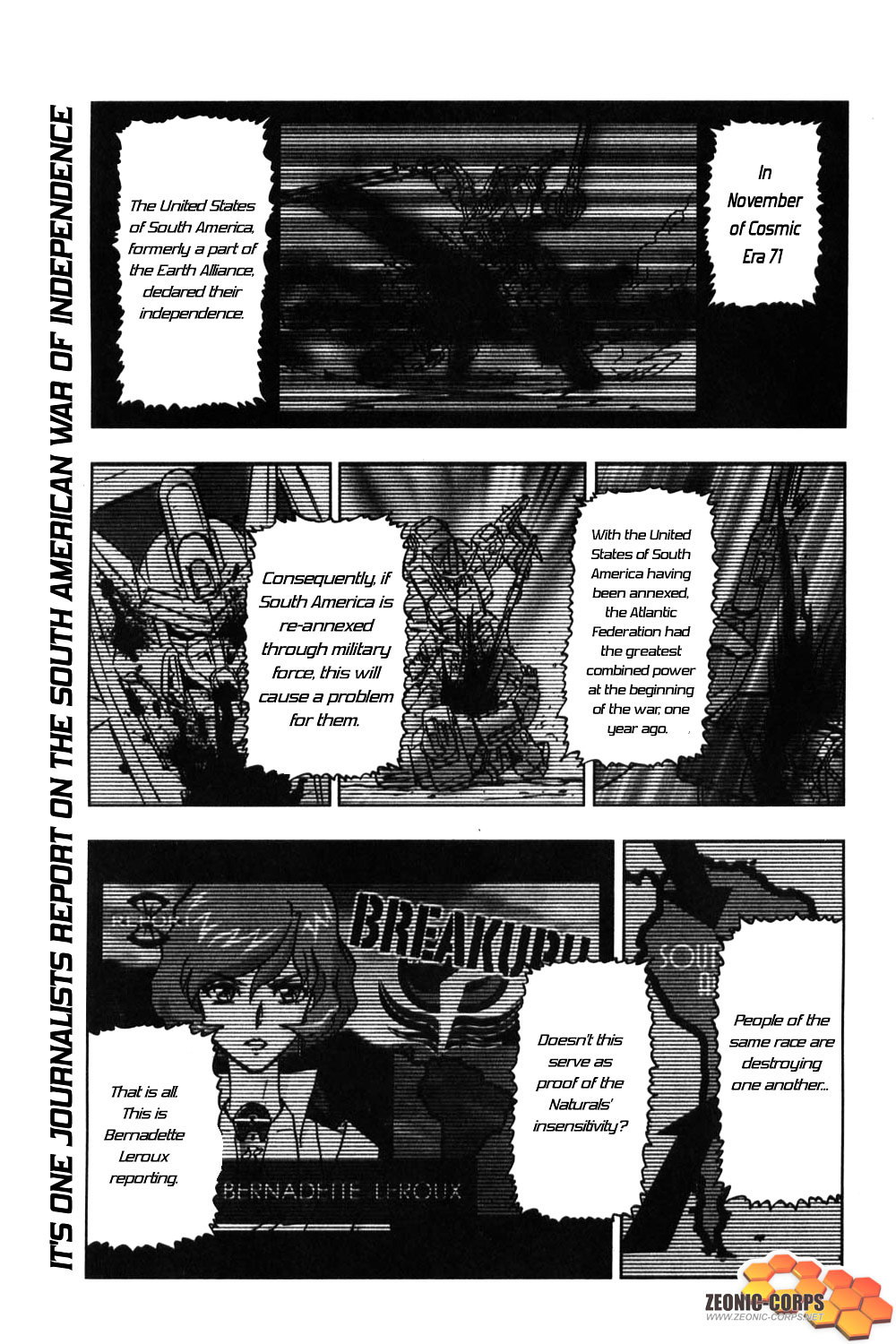 Kidou Senshi Gundam Seed Destiny Astray - Vol.1 Chapter 2 : Scoop.02 - South American Hero