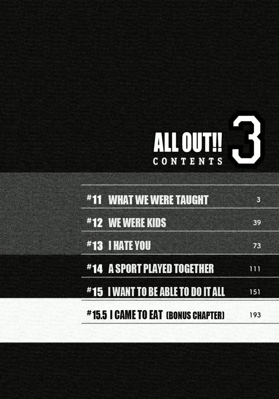 All Out!! - Chapter 11 : What We Were Taught