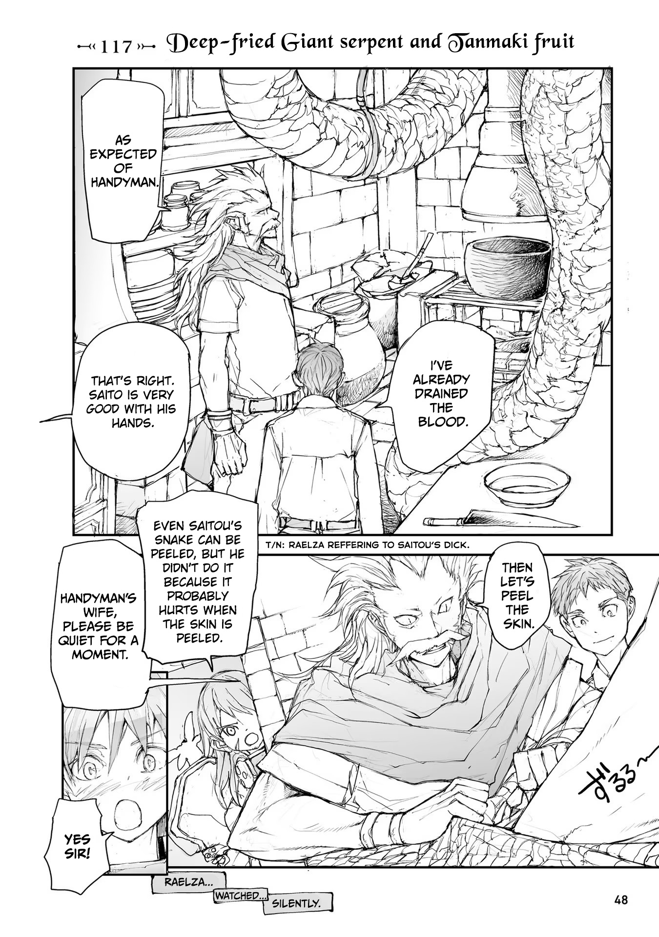 Handyman Saitou In Another World - Vol.5 Chapter 117: Deep-Fried Giant Serpent And Tanmaki Fruit