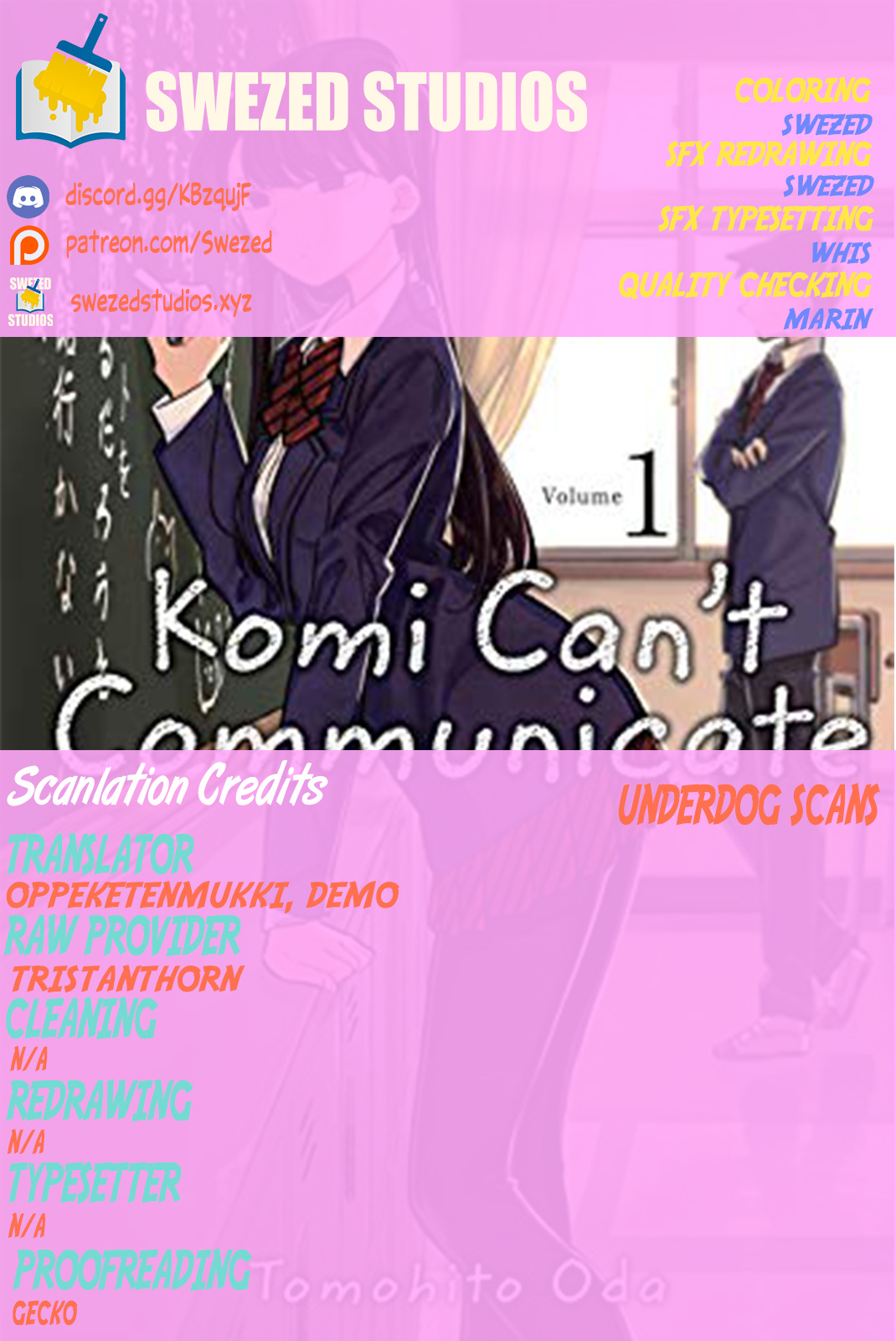 Komi-San Wa Komyushou Desu. (Fan-Colored) - Vol.1 Chapter 1: Totally Normal